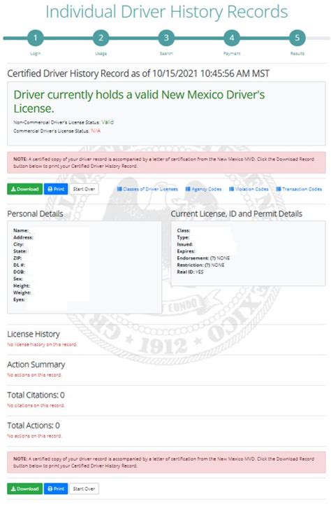 nm dmv driving record|driving records free.